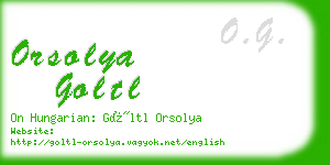 orsolya goltl business card